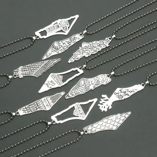 Keffiyeh Anhänger Kette Halskette Schal Form personal isierte Charme trend igen Schmuck Geschenk