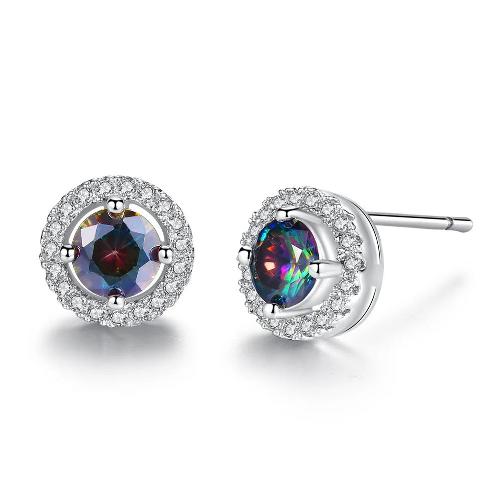 Stern-Ohrstecker aus 925er-Sterlingsilber, AAA-Zirkon, hohe Qualität für Damen, Ohrring, Hochzeit, Modeschmuck, Accessoires, Party-Geschenk