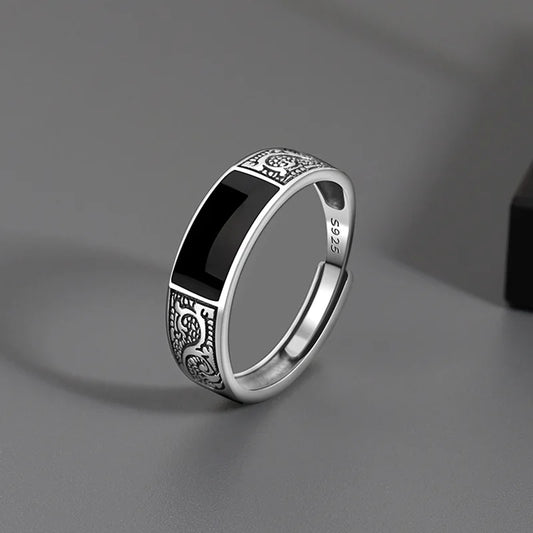Mode Einfache Drachen Muster Ringe für Männer und Frauen Geschenk Retro Hip Hop Kupfer Offenen Zeigefinger Ring Schmuck Zubehör