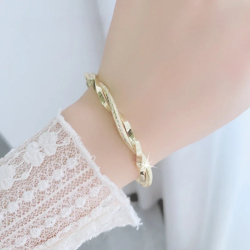 Klassische Minimalismus Edelstahl Mobius Armreifen Armband Für Frauen Männer Mode Gothic Schmuck Paar Party Freund Geschenke