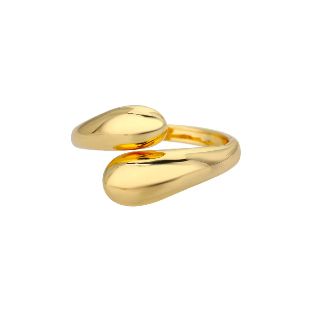 Edelstahl Ringe für Frauen Wasserdicht Offene Gold Farbe Ring Hochzeit Paar Band Schmuck Geschenke Kostenloser Versand Artikel anillos