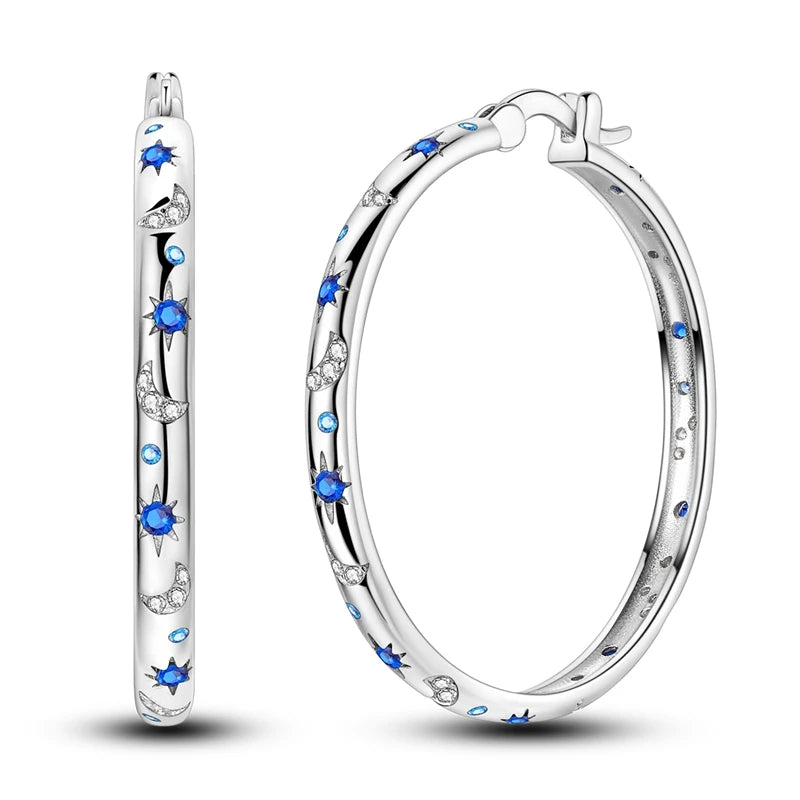 2025 neue 925 Sterling Silber Creolen Blumen Zirkon Tropfen Ohrringe Stud Für Frau Feine Geburtstag Hochzeit Schmuck Geschenke