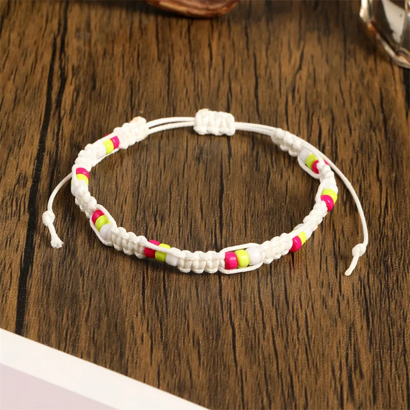 Böhmische farbige Perlen, verteiliges handgewebtes Armband für Männer/Frauen, lässig, täglich, trendig, einfache Accessoires, Freundschaftsgeschenke für Männer