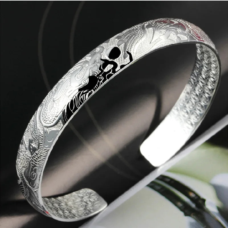 Mode 925 Sterling Silber Phoenix Armreifen Für Frauen Armband Luxus Schmuck Zubehör Großhandel Artikel GaaBou