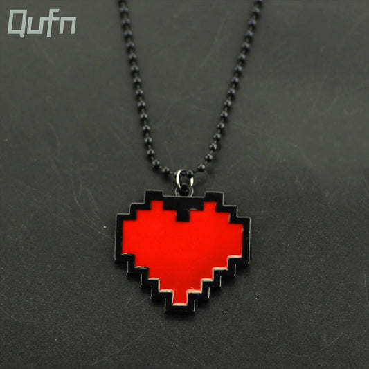Mode Halsketten Spiel Undertale Papyrus Sans Frisk Tapferkeit LIEBE Herz Halskette Anhänger Link Kette Frauen Schmuck Zubehör
