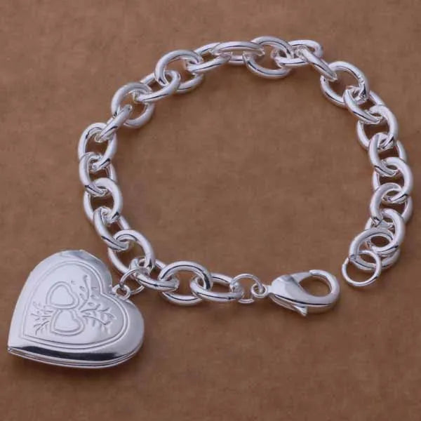 Armband aus 925er-Sterlingsilber, Herz, hochwertige romantische Kette für Damen und Herren, modisch, Verlobungsfeier, Hochzeit, Schmuck, Geschenk
