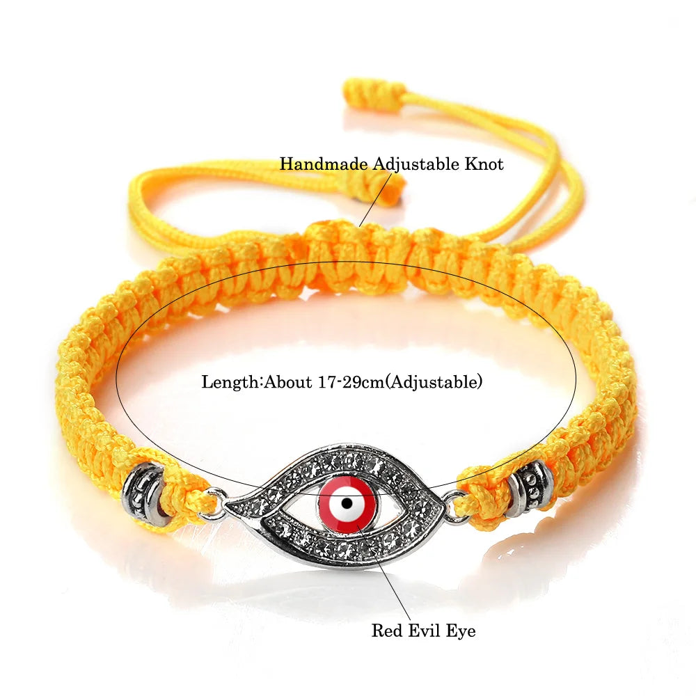 Handgemachte türkische böse Blick Armbänder für Frauen Männer geflochtene rote Seil Glück Armbänder Mode Paar Armbänder Freundschaft Schmuck