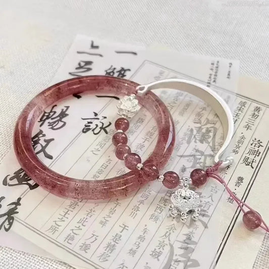 Retro Quaste Glocken Armreif für Frauen Chinesischen Stil Fuchs Armband Kristall Glas Perlen Kette Armband Schmuck Geschenke Armbänder 1pc