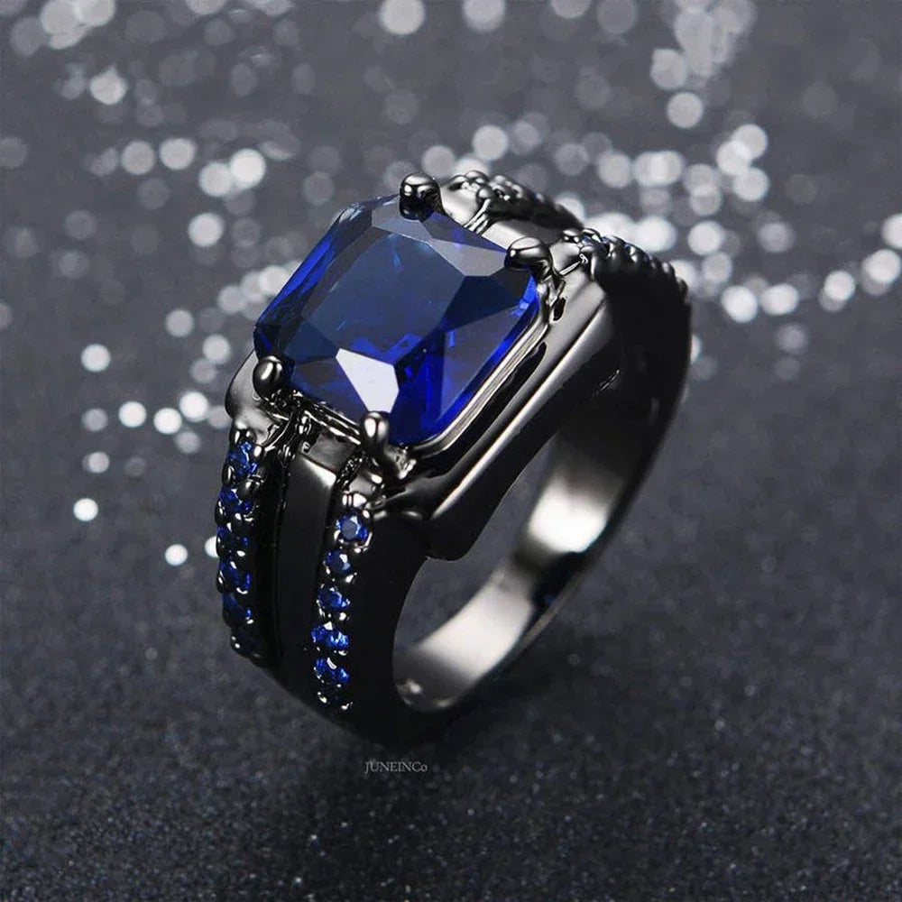 Vintage Schwarz Rot Neue Mode Hand Ornament Punk Hip Hop Persönlichkeit Herren Ring Geschenk für Männer und Frauen Mohamed Sari Sos Эма Sezю