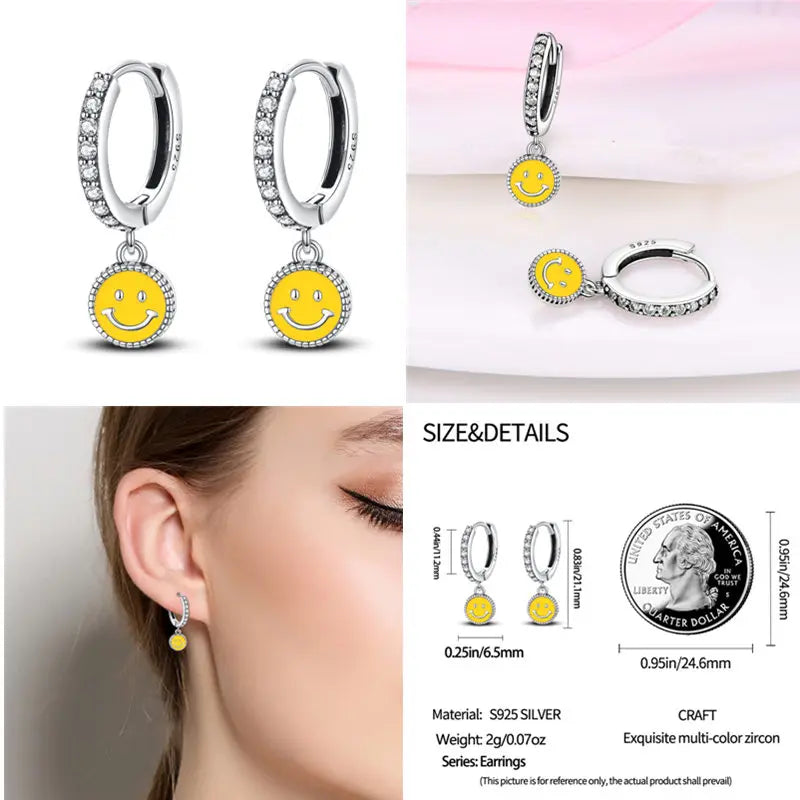 2024 Hotsale Ohrringe aus 925er-Sterlingsilber, Creolen mit Pavé-CZ-U-Form, Zirkon für Frauen, funkelnd, mit Größe, Modellanzeige