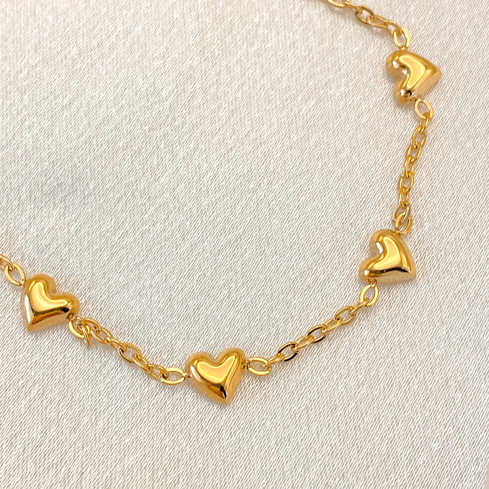 eManco Edelstahl Gold Farbe Herz Liebe Armband Für Frauen Mädchen Mode Armreifen Wasserdicht Schmuck Urlaub Geschenk Großhandel