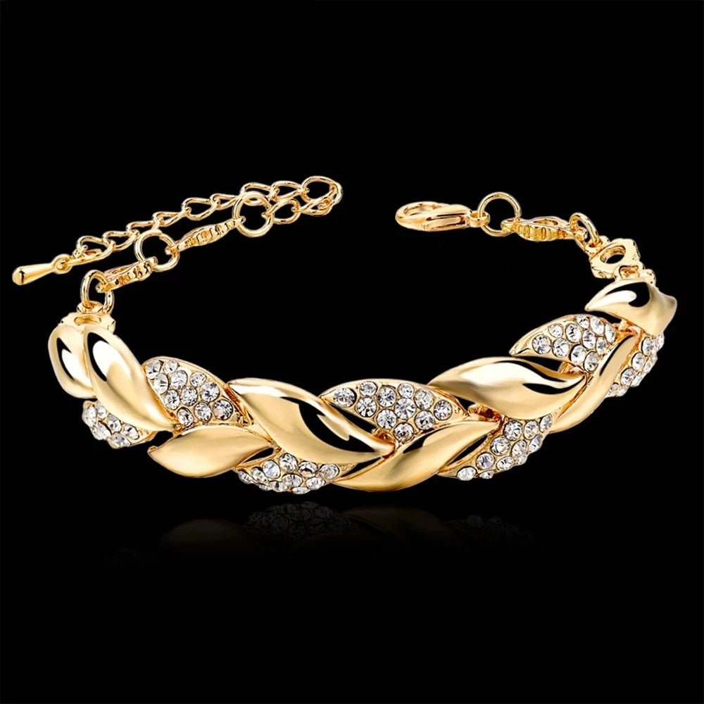 Neues Ankunfts-Elegantes Kristall-Statement-Armband aus 925er-Sterlingsilber für Frauen und Mädchen, Jahrestagsgeschenk, trendiger Schmuck
