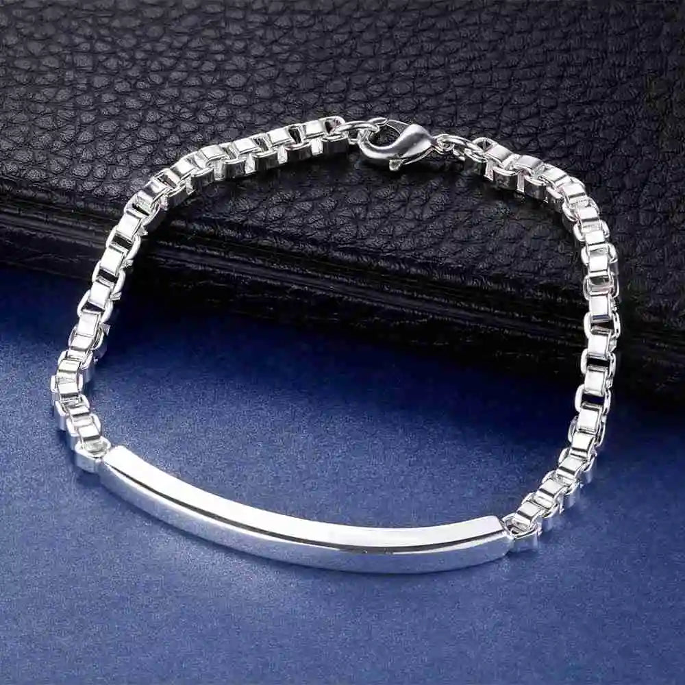 Armband aus 925er-Sterlingsilber, Herz, hochwertige romantische Kette für Damen und Herren, modisch, Verlobungsfeier, Hochzeit, Schmuck, Geschenk