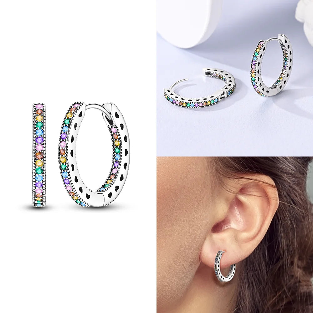 Schmetterlings-Ohrringe, Original 925er Silber, rosa Schleife, Herz, Zirkon, Stern, Blume, Ohrstecker, Damen, Schmuck, Geschenk, Liebe, Valentinstag-Set