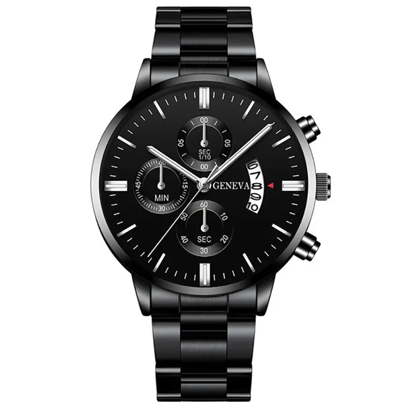 Mode Männer Edelstahl Uhr Luxus Kalender Quarz Armbanduhr Herren Business Uhren für Mann Uhr Montre Homme