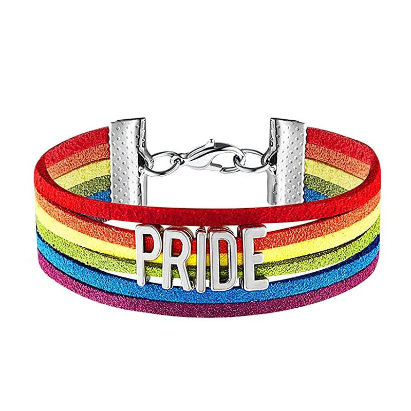 LGBTQ Regenbogen Herren- und Damenpaare LGBT Pride Armband Verstellbares Herz gewinnt Armband Liebe Schmuck Geschenk