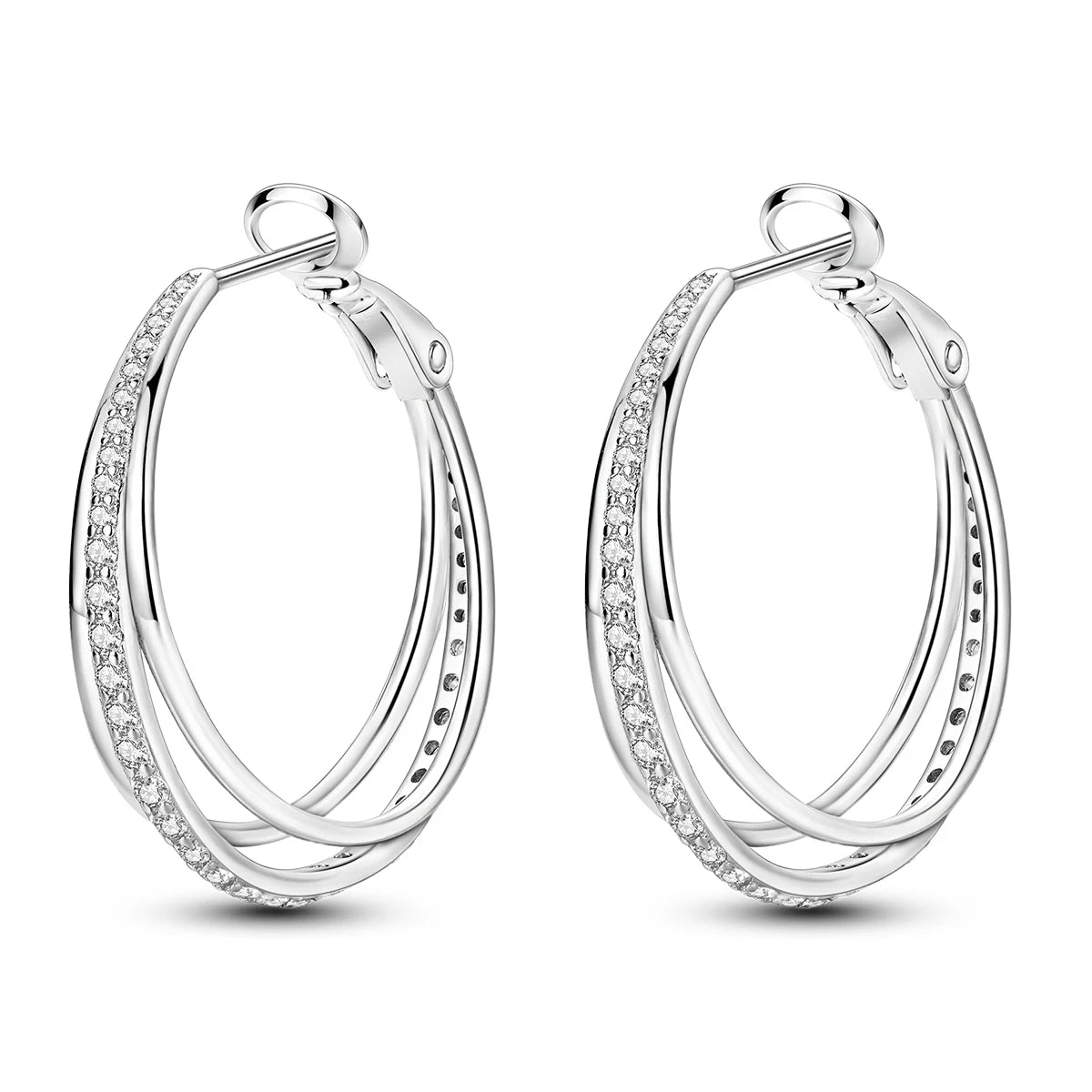 Creolen aus 925er Silber für Damen, Pendientes, Mond, Sonne, Original-Ohrringe, Modeschmuck