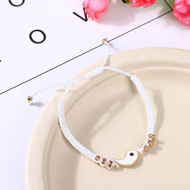 2024 neue beste Freundin-Armbänder für 2, passendes Yin-Yang-Armband mit verstellbarer Kordel für Bff, Freundschaft, Beziehung, Freund, Freundin
