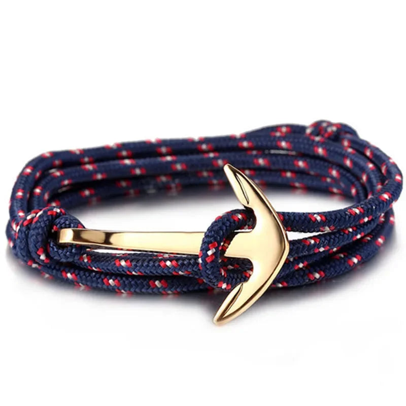 Großhandel Sommer-Stil, Nylon-Seil-Kette und Gliederarmbänder, beliebter Schmuck, Anker-Armbänder für Damen und Herren, 2024, heißer Verkauf
