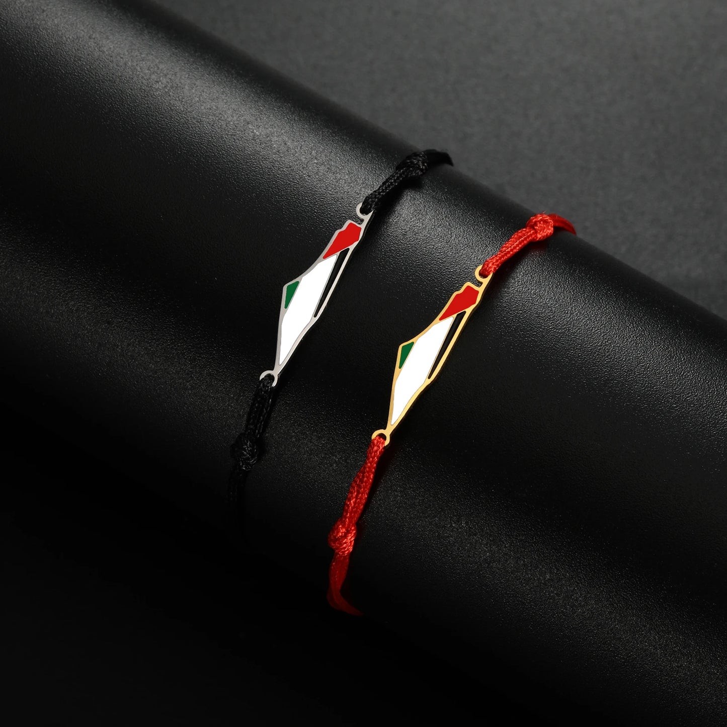 COOLTIME Palästina Karte Charme Frauen Armbänder Edelstahl Einstellbare Doppel Schicht Männer Geographie Armband schmuck Großhandel