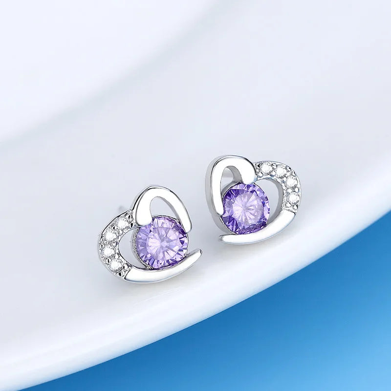 Stern-Ohrstecker aus 925er-Sterlingsilber, AAA-Zirkon, hohe Qualität für Damen, Ohrring, Hochzeit, Modeschmuck, Accessoires, Party-Geschenk
