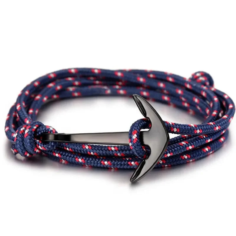 Großhandel Sommer-Stil, Nylon-Seil-Kette und Gliederarmbänder, beliebter Schmuck, Anker-Armbänder für Damen und Herren, 2024, heißer Verkauf