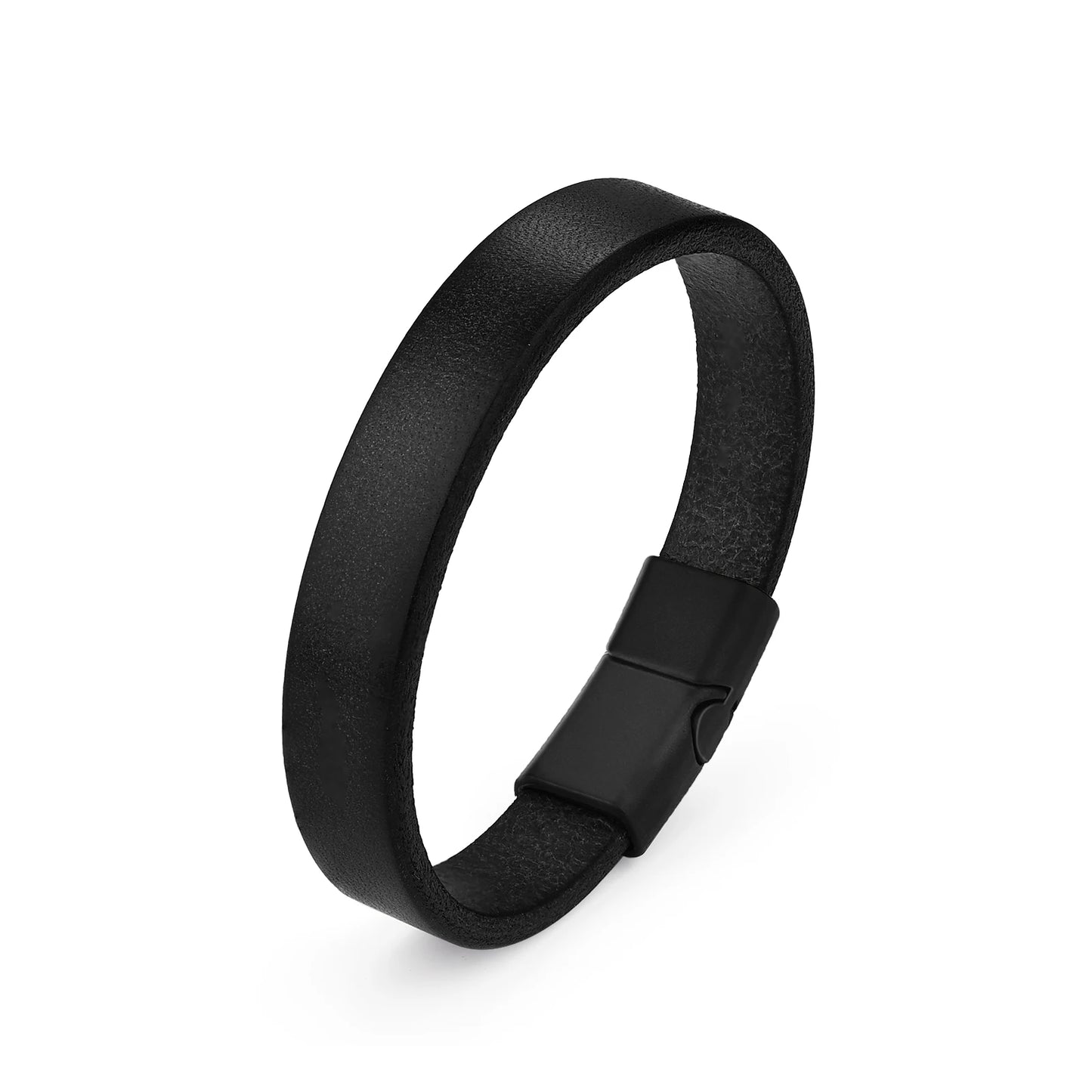 Klassische Magnetische Schnalle Leder Armband Für Männer Vintage Handgemachte Armband Männlichen Mode Schmuck Geschenke Großhandel