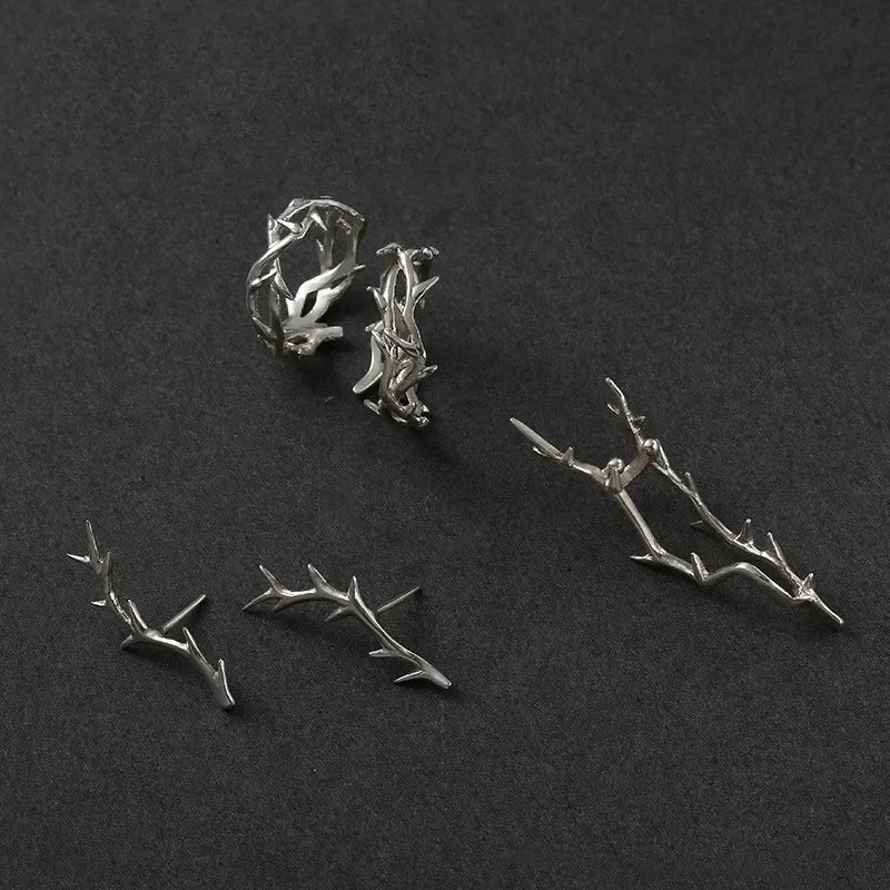 2024 Punk Unregelmäßige Dornen Paar Ringe Retro Hip-hop Persönlichkeit Einstellbare Finger Ring für Männer Frauen Liebhaber Schmuck Geschenke