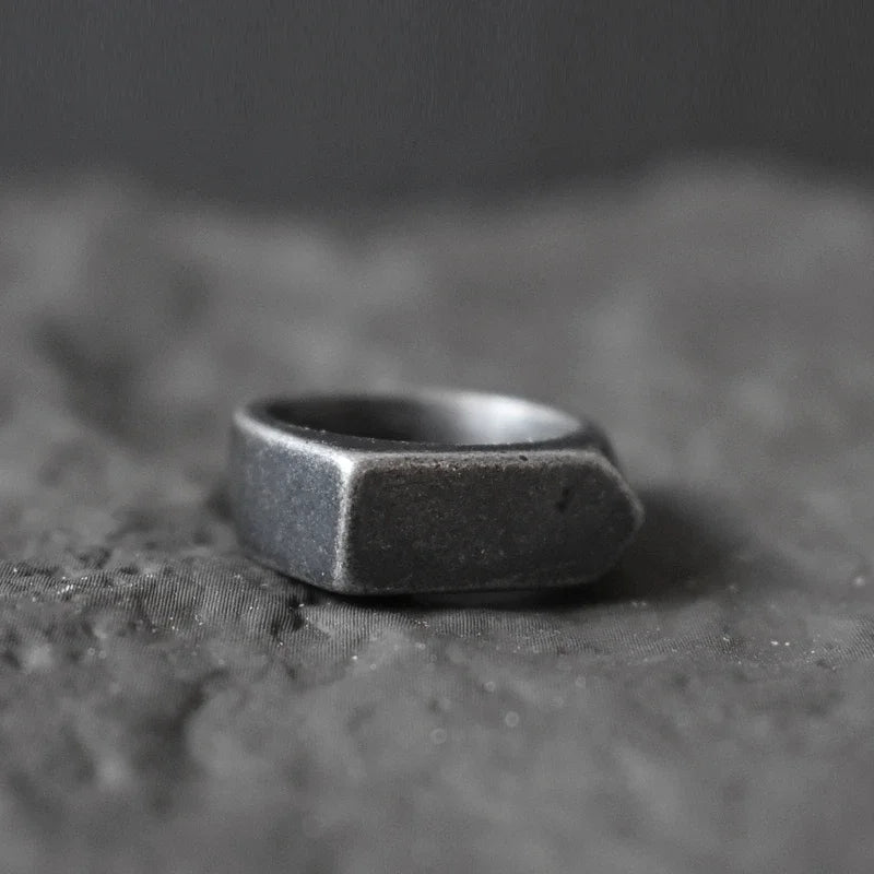 Klassische mattierte/glatte Pfeil-Tops für Herren, Rock-Punk-Ringe, coole Mode, Individualität, Siegelring für Damen und Herren, Party-Schmuck