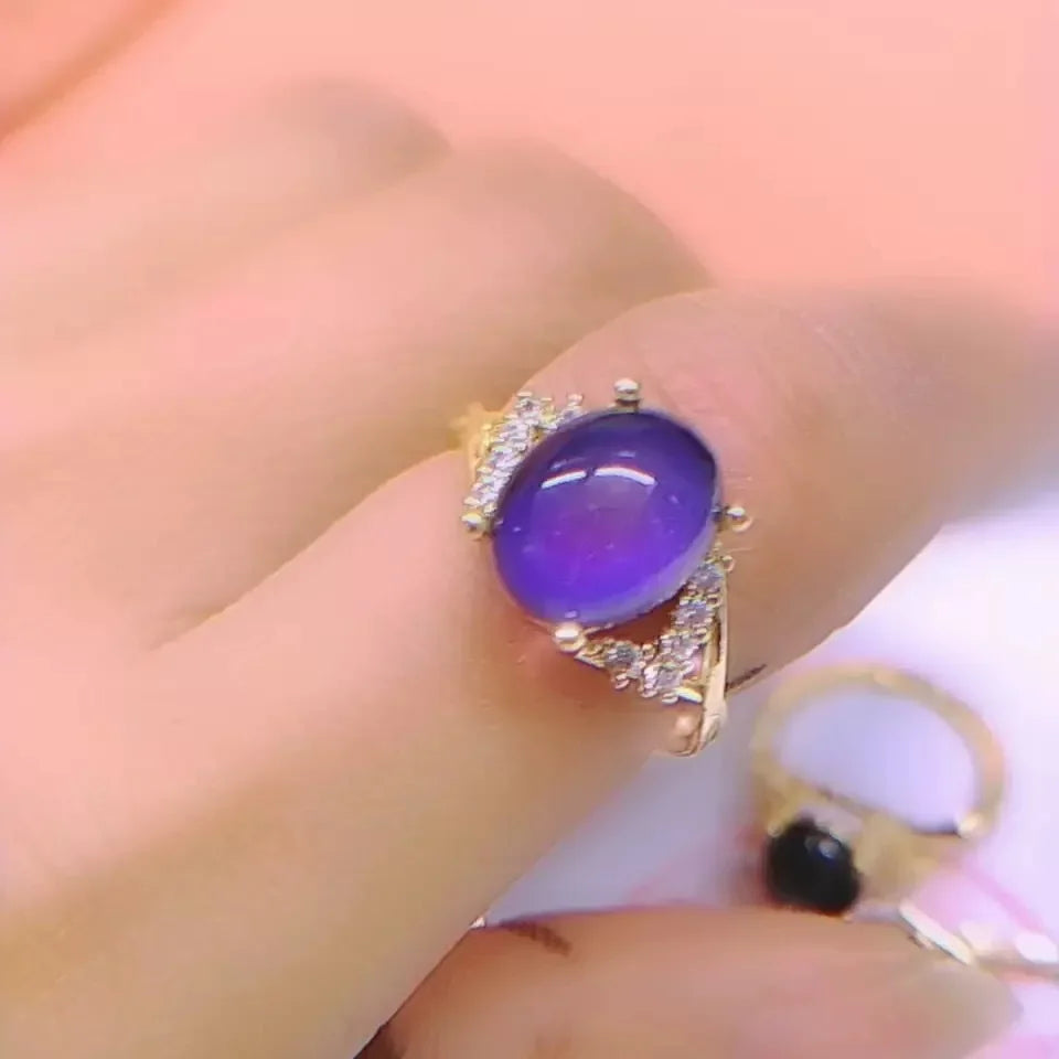 Retro Einstellbare Stimmung Ringe für Männer Frauen Temperatur Control Farbe Oval Mode Schmuck Paare Messen Ändern Farbe Ring