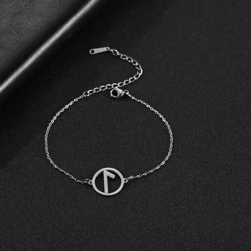 Likgreat 24 Wikinger-Runen-Charm-Armband, Edelstahl, für Damen und Herren, Schmuck, nordischer alter Schutzpatron, Odin-Amulett, Geschenk, 2023, Neu