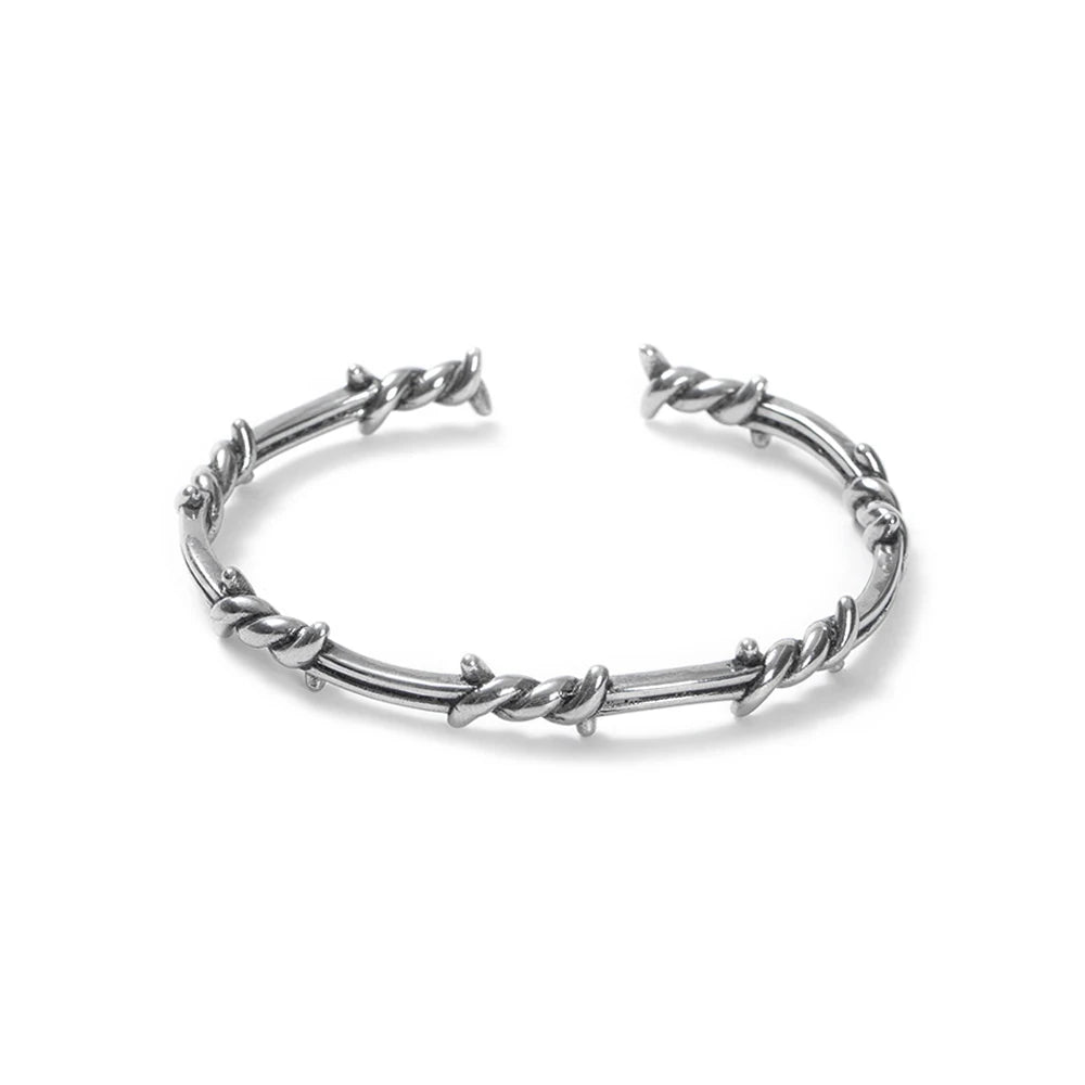 Mode Retro Wikinger Twisted Dorn Armband Punk einfache Edelstahl offenes Armband einzigartige kreative Schmuck Geschenke Großhandel
