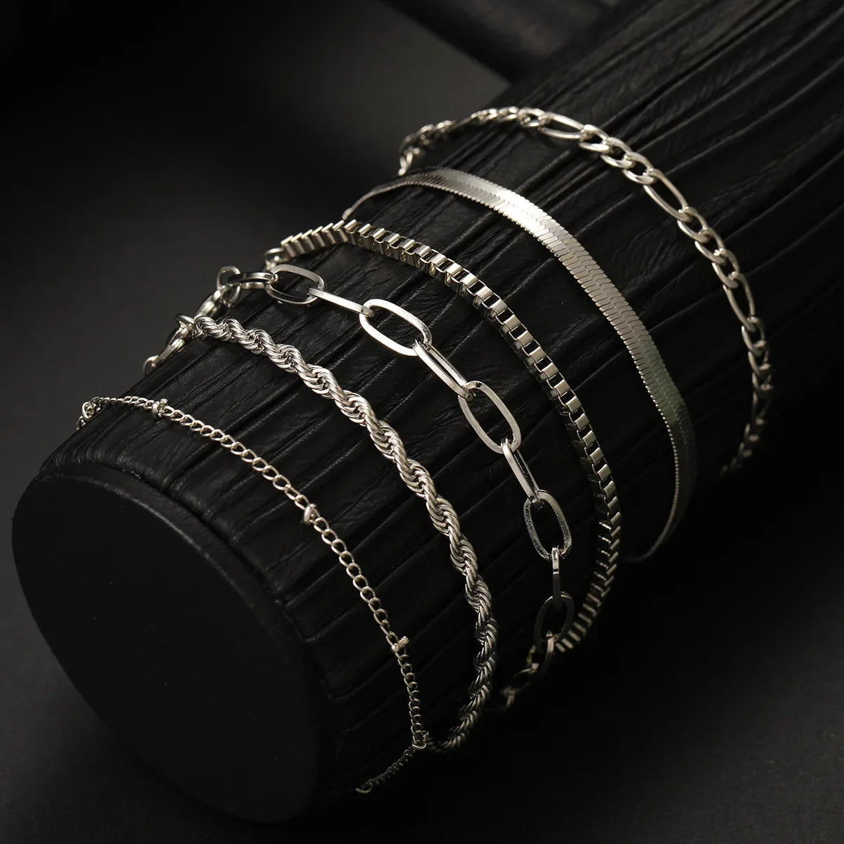 LATS 6 Stücke Gold Farbe Armband Set Boho Retro Dicke Twist Kubanischen Kette Armband für Frauen 2023 Trendy Qualität Schmuck geschenke