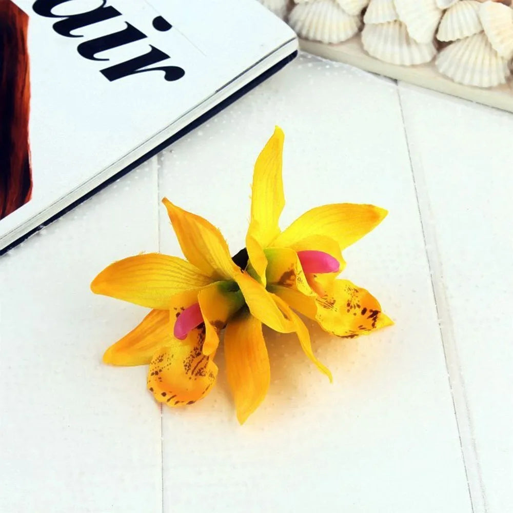 Kopfbedeckung, hawaiianische Blumen-Haarspangen, romantische Haar-Accessoires, BB-Haarspange, geeignet für Urlaub, Strandpartys, seitlicher Pony-Clip für Damen