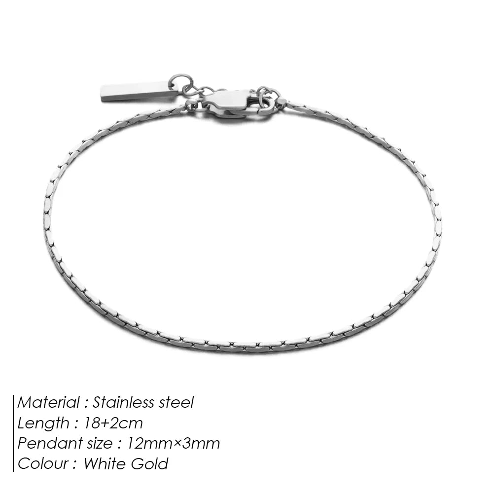 ELANDIS Edelstahl vergoldetes Armband Verstellbare Herrenarmbänder Einfacher Schmuck Weihnachtsgeschenk