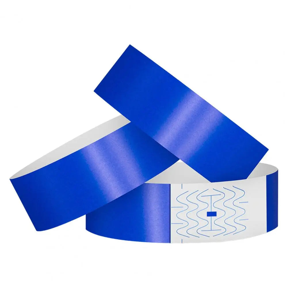 100 Stück Armbänder aus synthetischem Papier, Einweg-wasserdichte Handgelenkschlaufe, Event-Identifikationsarmbänder, abnehmbares Armbandband