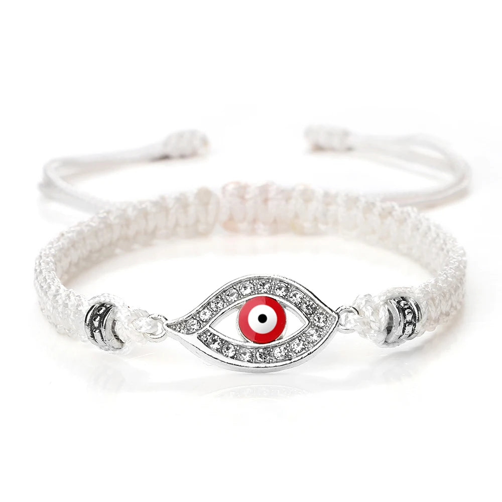 Handgemachte türkische böse Blick Armbänder für Frauen Männer geflochtene rote Seil Glück Armbänder Mode Paar Armbänder Freundschaft Schmuck
