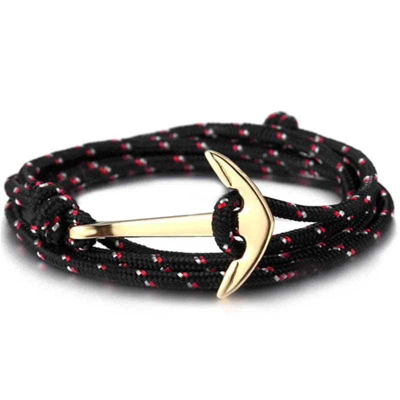 Großhandel Sommer-Stil, Nylon-Seil-Kette und Gliederarmbänder, beliebter Schmuck, Anker-Armbänder für Damen und Herren, 2024, heißer Verkauf