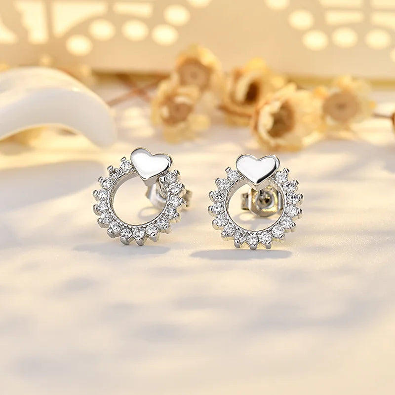Stern-Ohrstecker aus 925er-Sterlingsilber, AAA-Zirkon, hohe Qualität für Damen, Ohrring, Hochzeit, Modeschmuck, Accessoires, Party-Geschenk