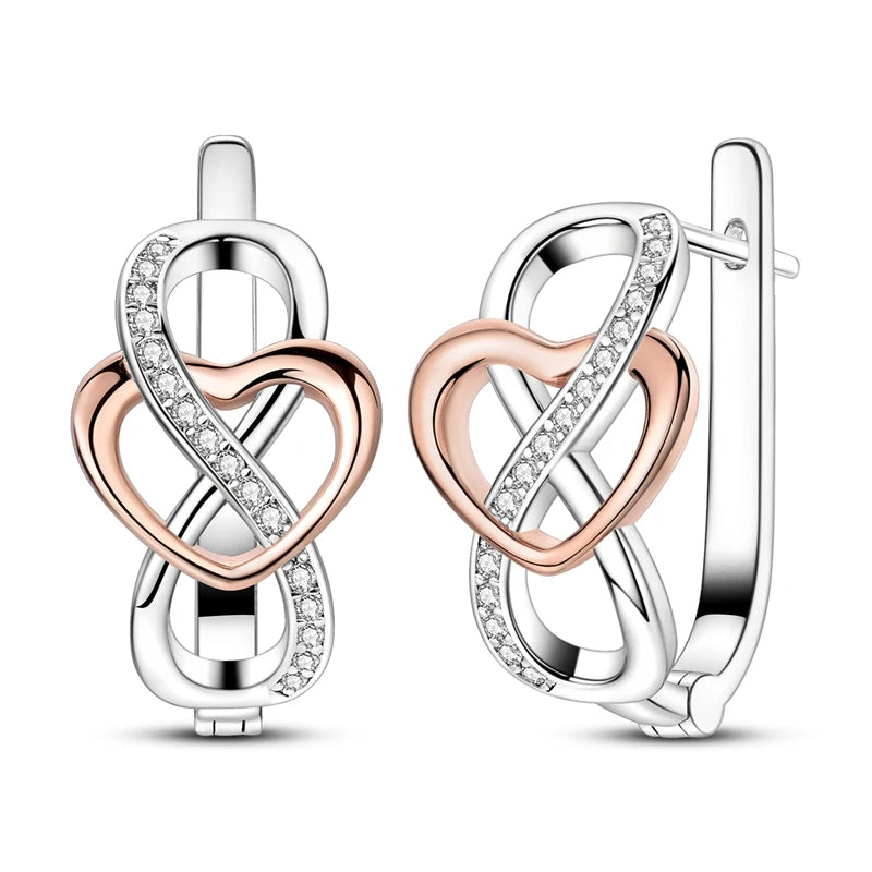 2025 neue 925 Sterling Silber Creolen Blumen Zirkon Tropfen Ohrringe Stud Für Frau Feine Geburtstag Hochzeit Schmuck Geschenke