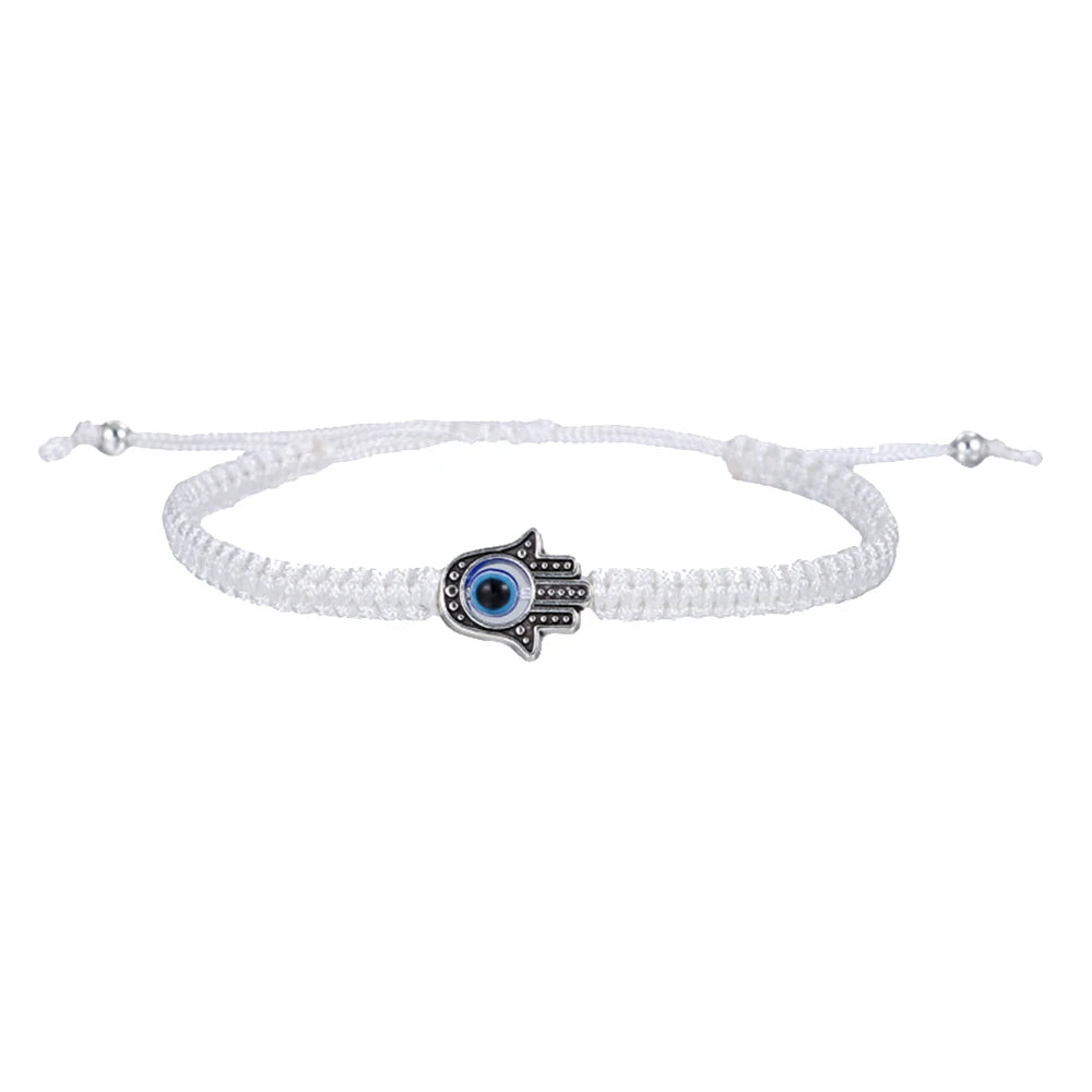 Neue Gebet Hand von Fatima Bösen blick Flechten Armband Rot Schwarz Blau Farbe Nylon Faden Glück Paar Armband Schmuck Männer Frauen