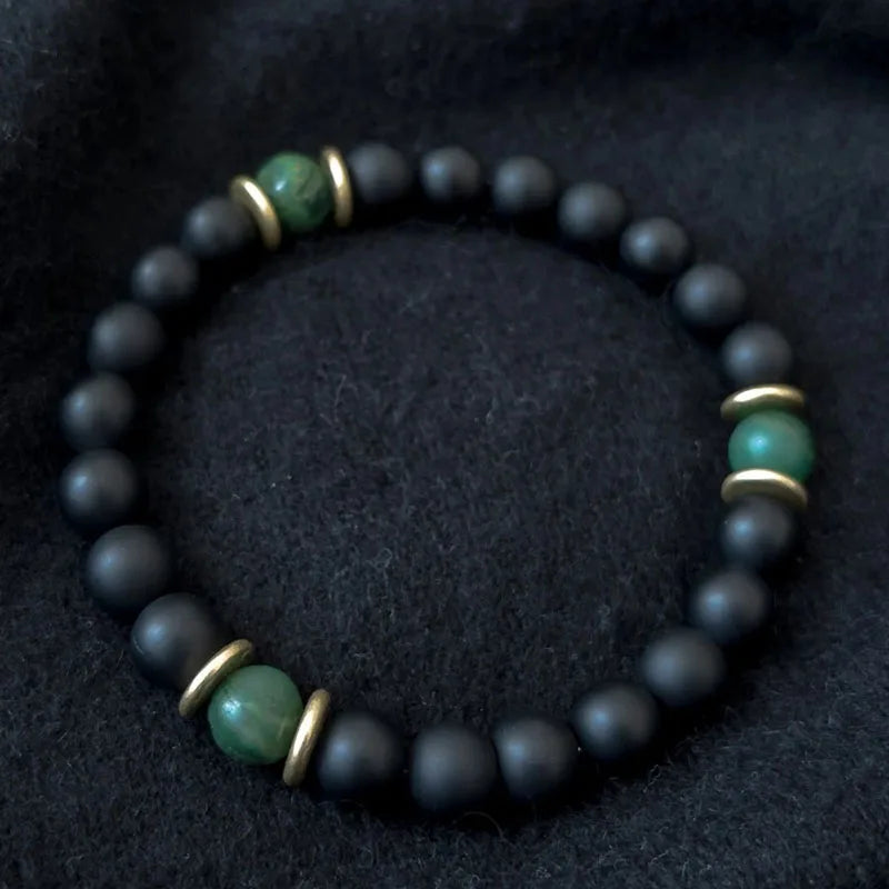 Schwarzes Turmalin, Hämatit, Rosenquarz & Lepidolith Armband/Heilung, Depression, Angst, Schutz, Empath Armband