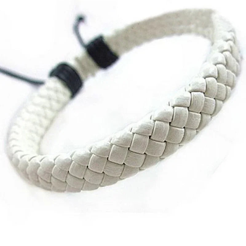 SUMENG 2024 Neue Unisex Seil Handgewebte Mode Armband Surfer Multi-farbe Manschette Einstellbar Einfache Leder Armreif Schmuck geschenke