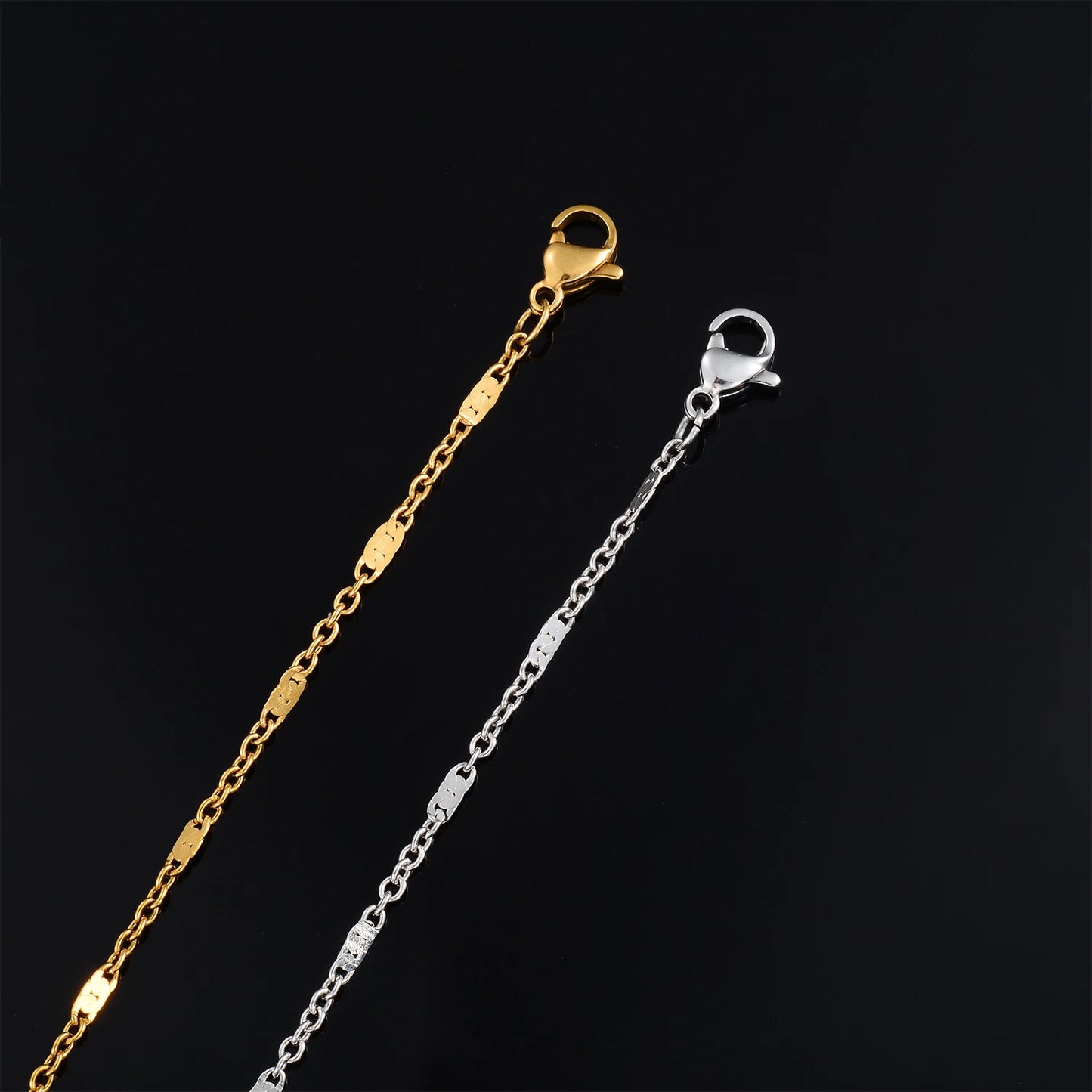Hochwertiges, elegantes, dünnes Edelstahlarmband, kein Verblassen, vergoldete Kette, Schmuckherstellung, Komponenten zum Selbermachen