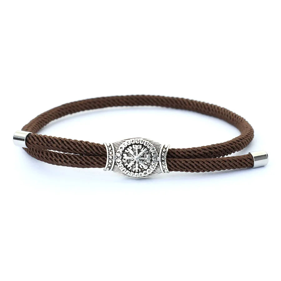Retro Herren Wikinger Armband handgemachte verstellbare Seil Armband Casual Accessoires Geschenk für Ihn Pulseras Para Hombre Stoff Armband