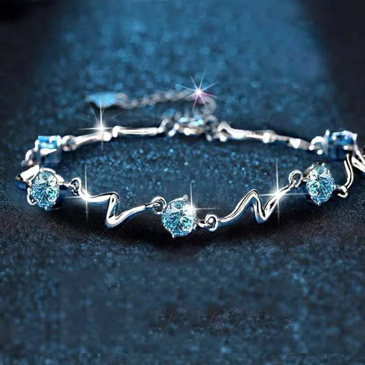 925 Sterling Silber schöne Sterne Armbänder für Frauen koreanische Designer Party Hochzeit Modeschmuck Weihnachts geschenke Drops hipping