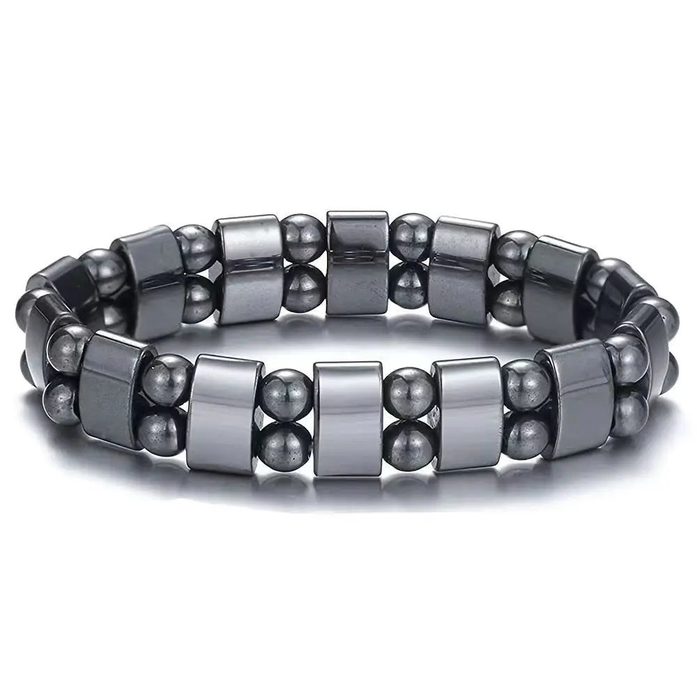Klassische Hämatit-Energie-Perlen, elastische Magnetfeldtherapie, Gesundheitswesen, Gewichtsverlust, Armbänder, schlankmachende Gesundheitsfürsorge für Männer und Frauen