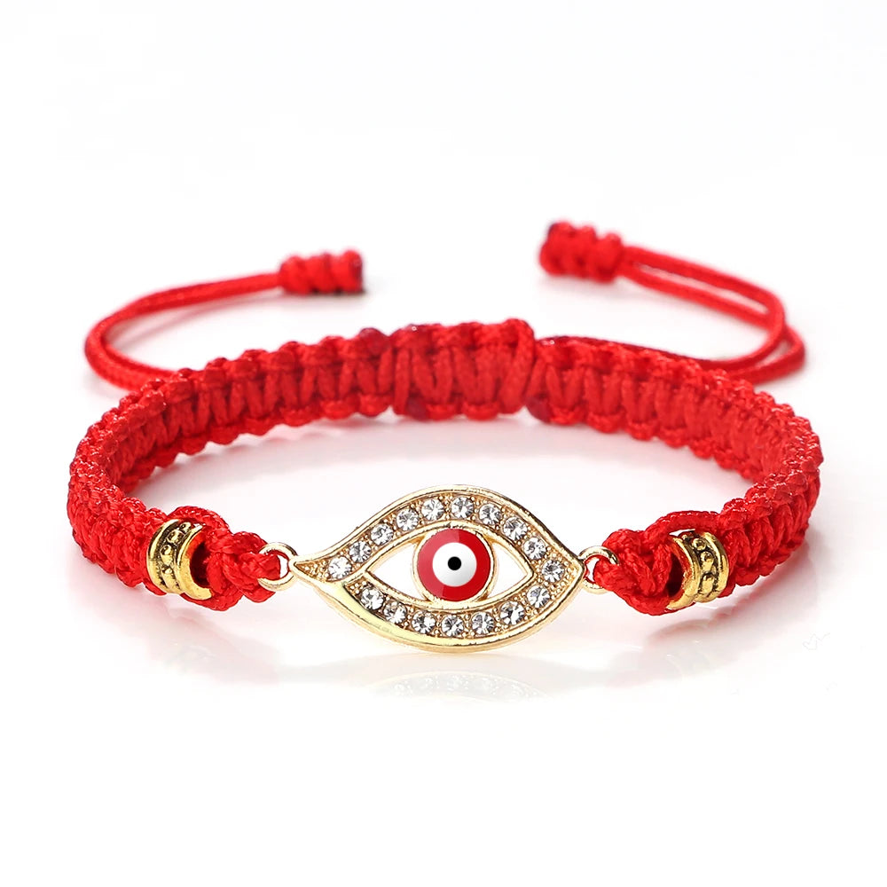 Handgemachte türkische böse Blick Armbänder für Frauen Männer geflochtene rote Seil Glück Armbänder Mode Paar Armbänder Freundschaft Schmuck