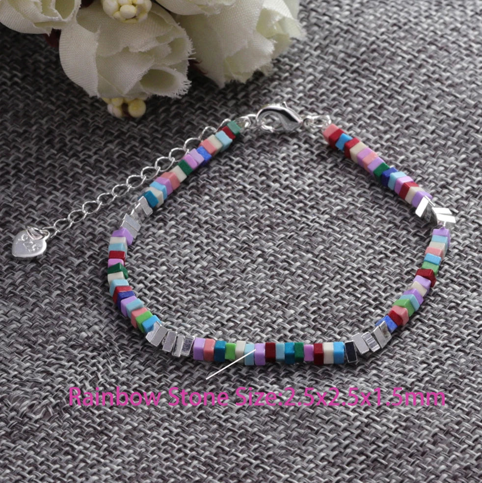 VENTFILLE 925 Sterling Silber Linie Extrem feines Armband für Frauen Liebe Haert Bead Koreanische Ins Süße Schmuck Geschenk Dropshipping