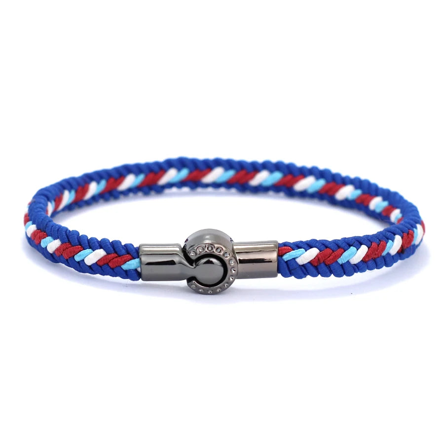Neue Klasse A Ethnische Seil Armband Für Männer Frauen Magnet Schnalle Handgemachte Weaven Armreif Freizeit Pulseira Zubehör Hombre Hombre
